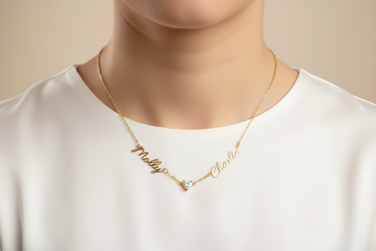 Love linked necklace