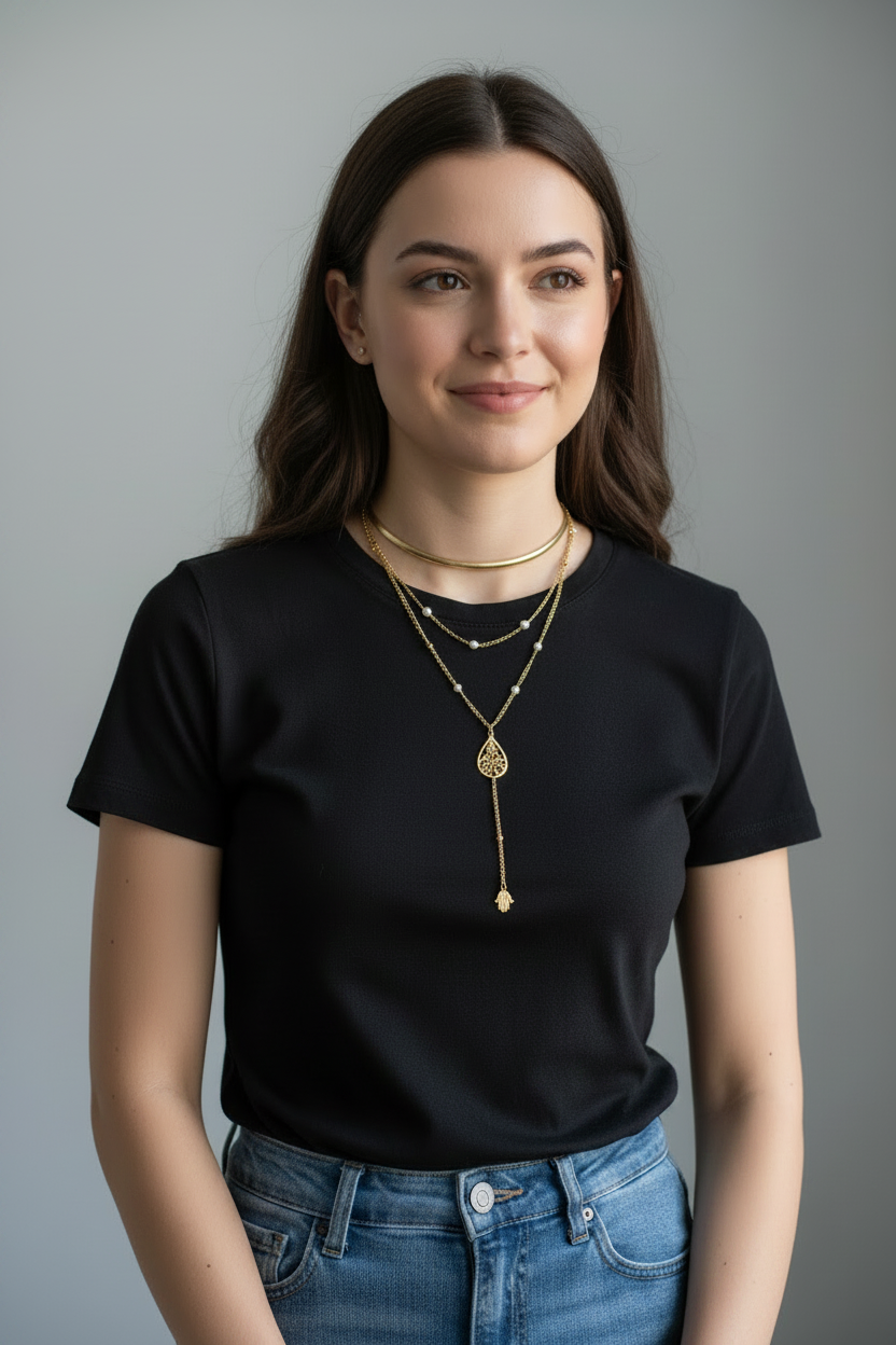 Rosary style custom Arabic Caligraphy necklace