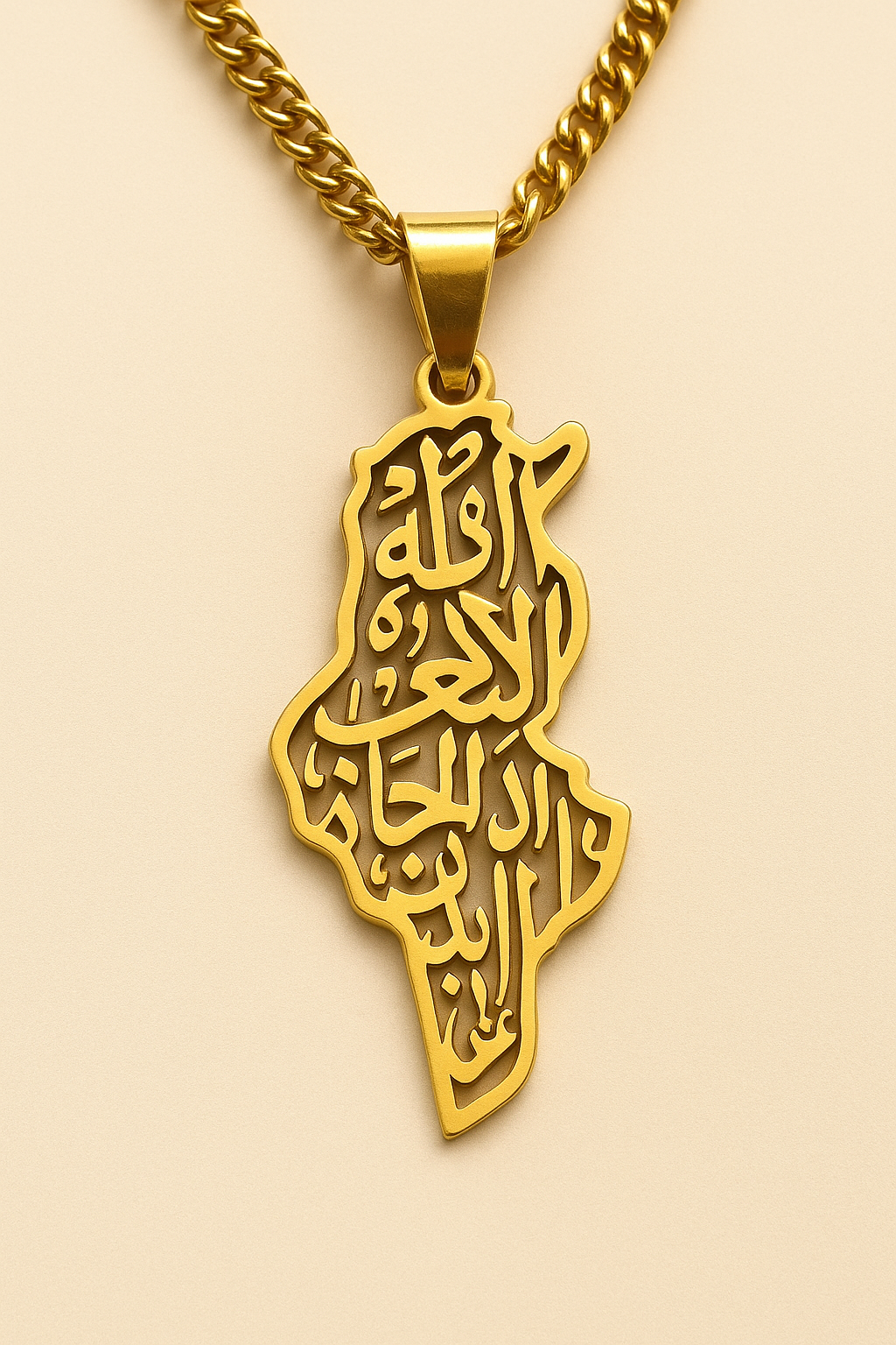 Custom Tunisia pendant with Caligraphy engraving