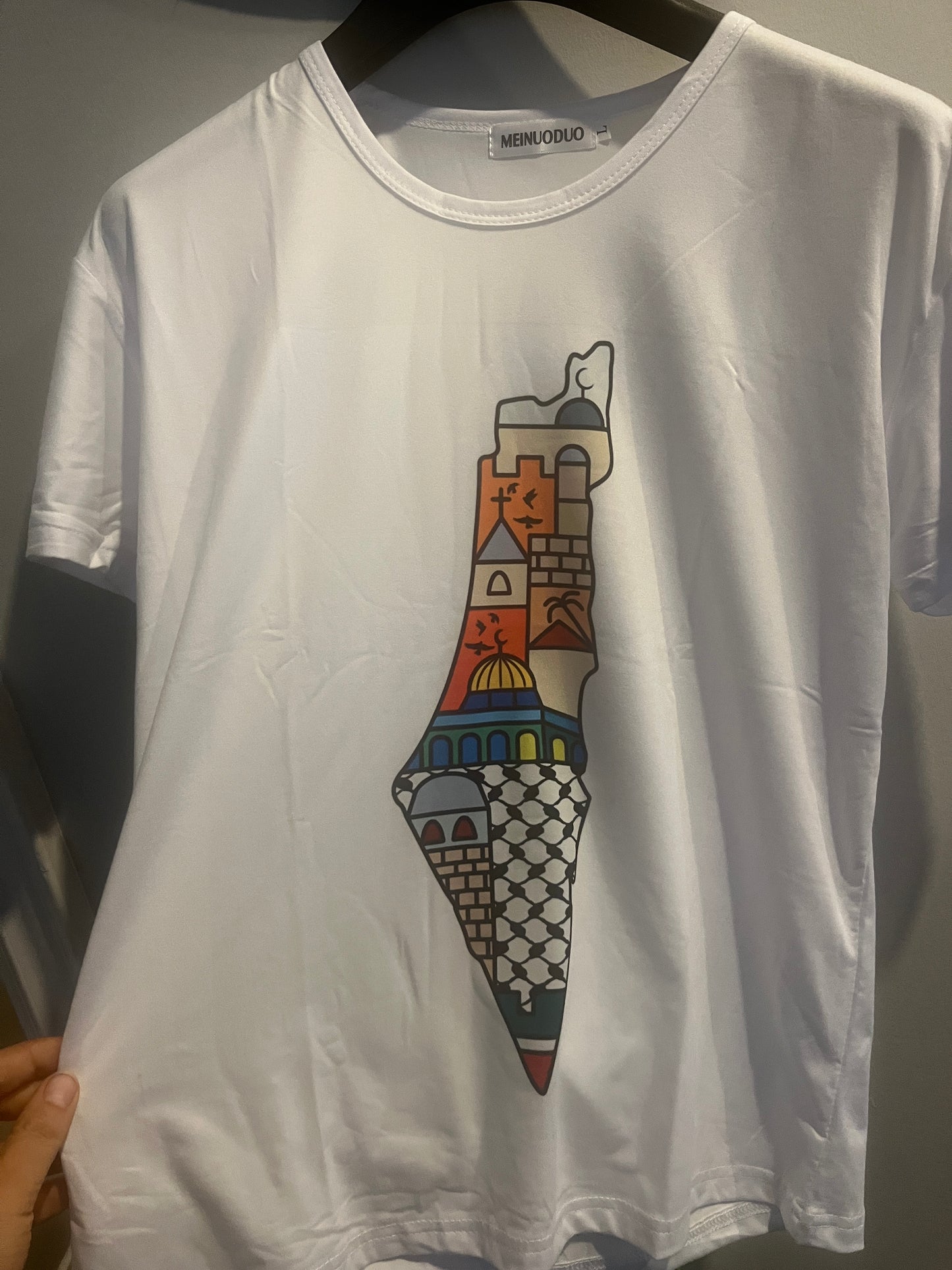 Palestine map shirt size Large women’s