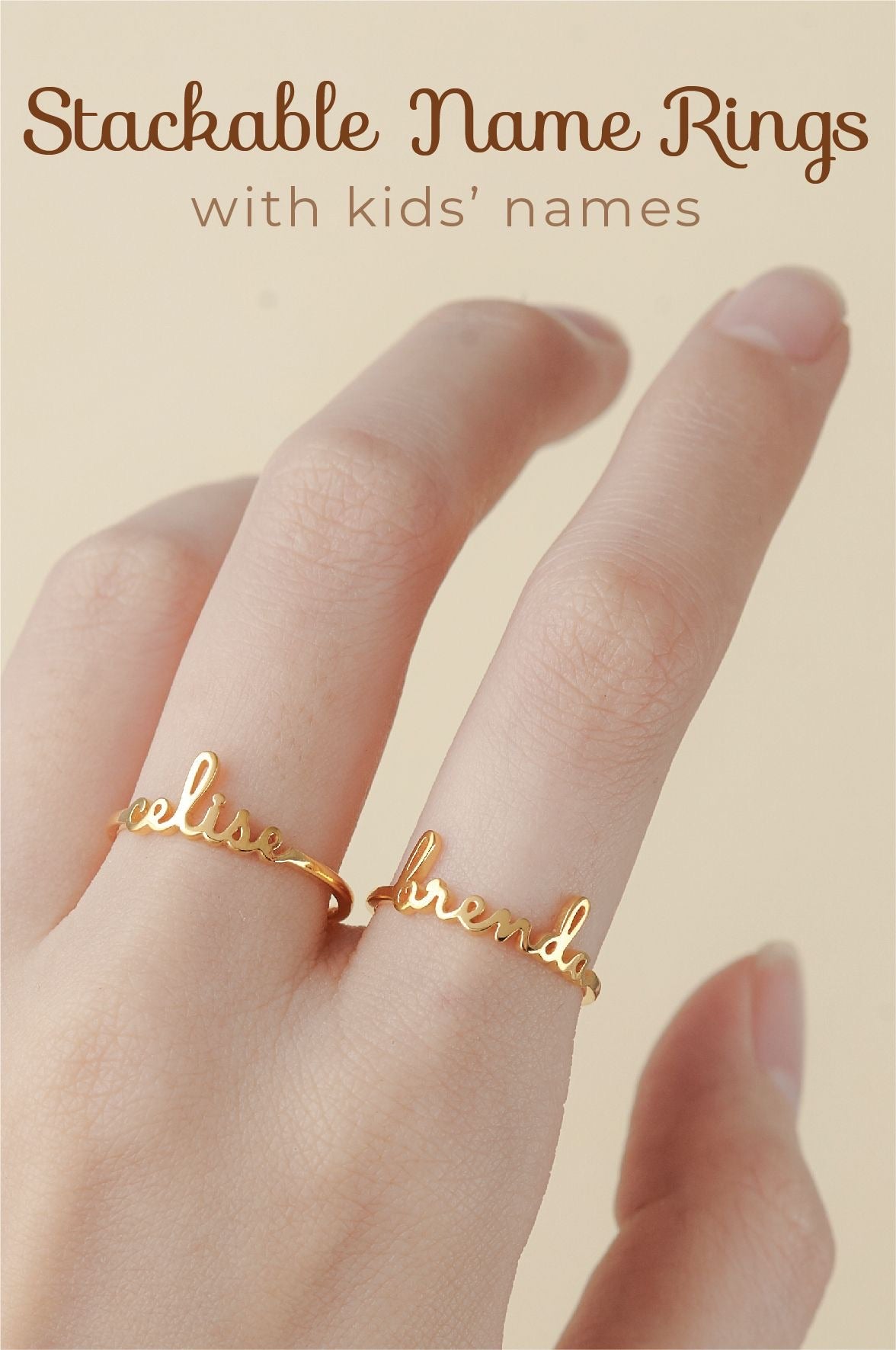 Signature name ring