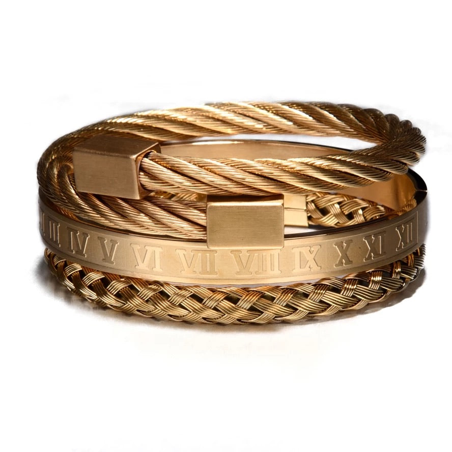Men’s Luxury 3 piece bracelet