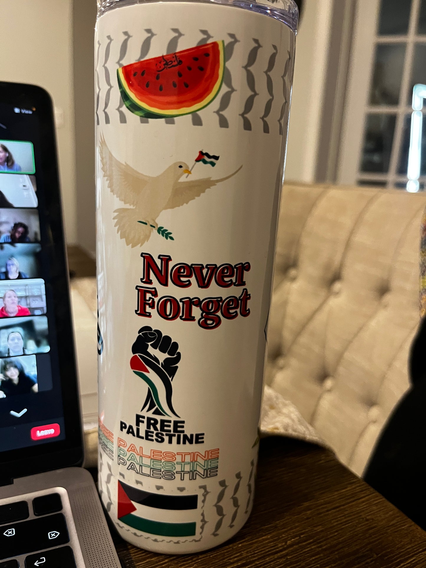 Palestine tumbler bottle