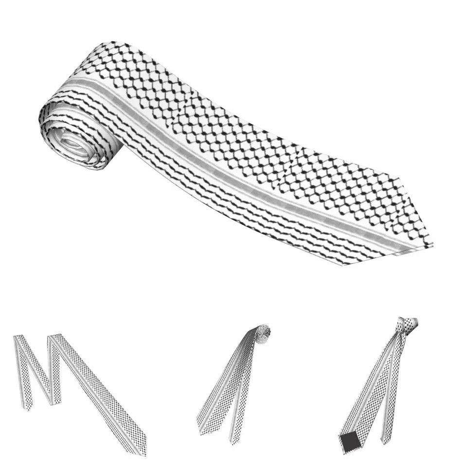 Kufiya men’s neck tie Palestine