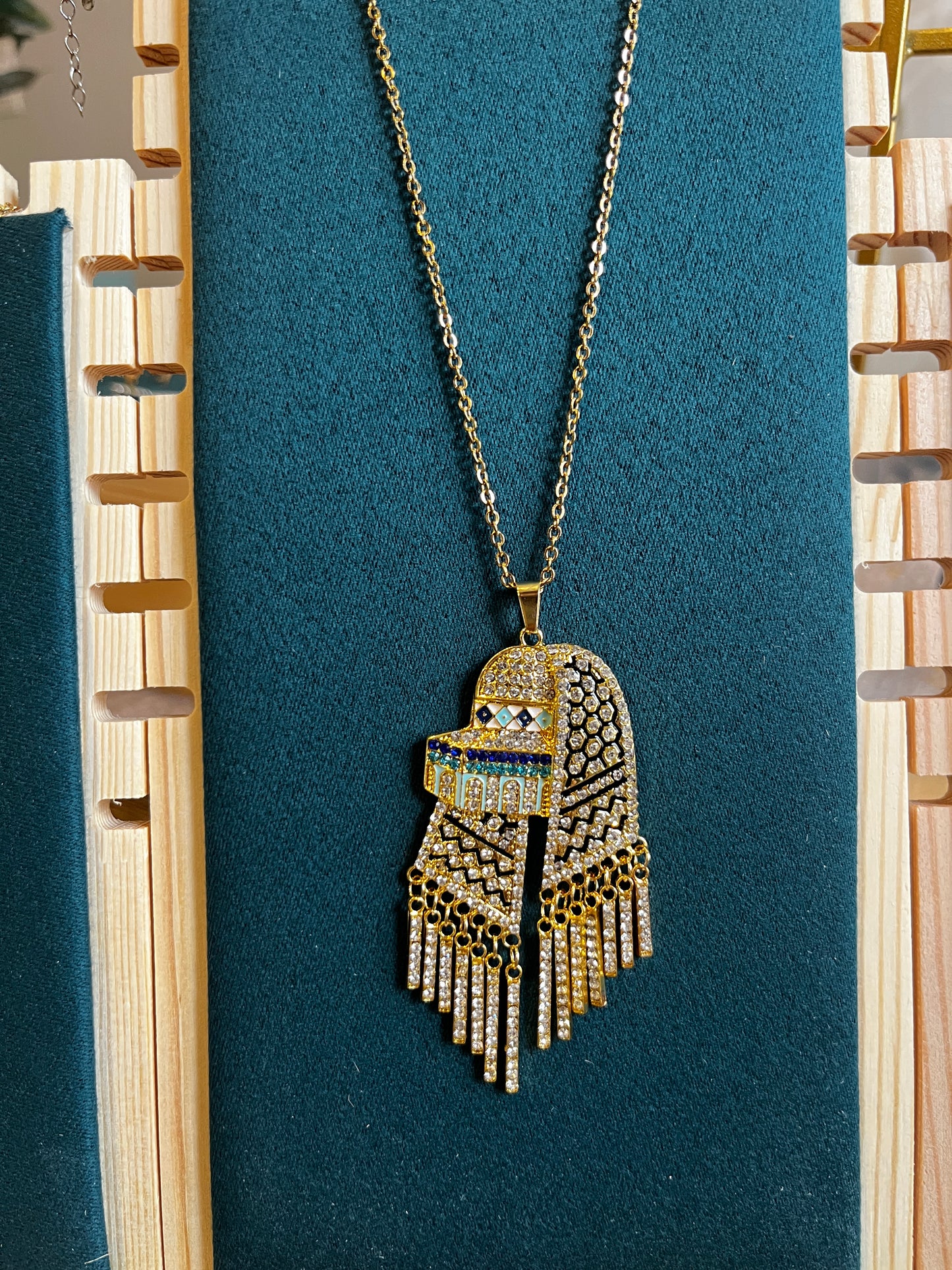 Dome of the rock keffiyeh necklace