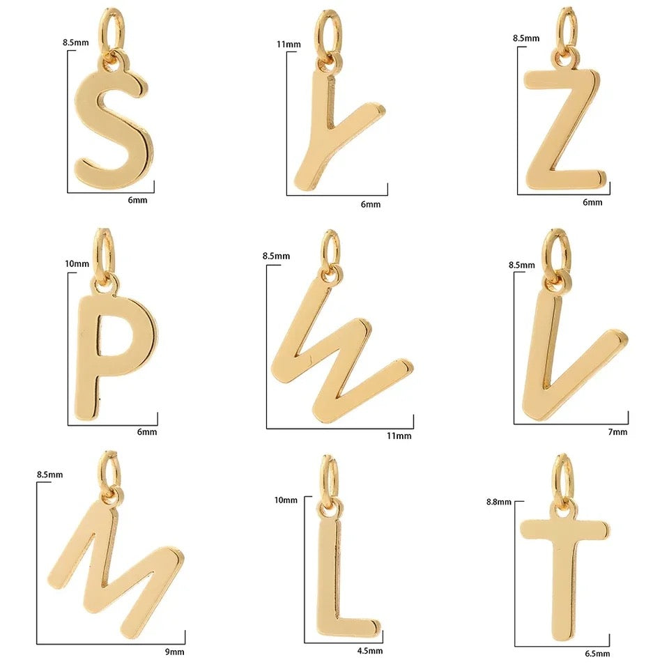 Letter initial with chain