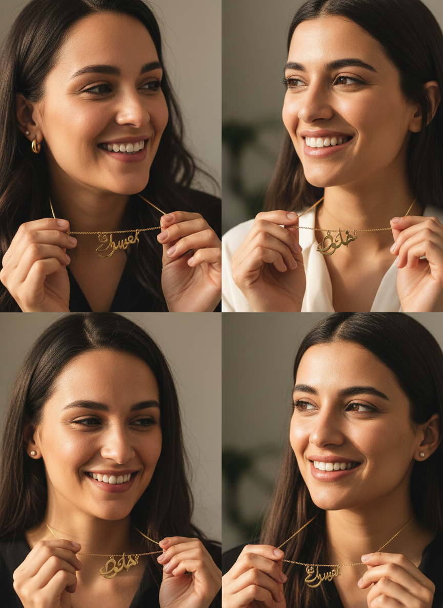 Arabic Caligraphy custom pendant
