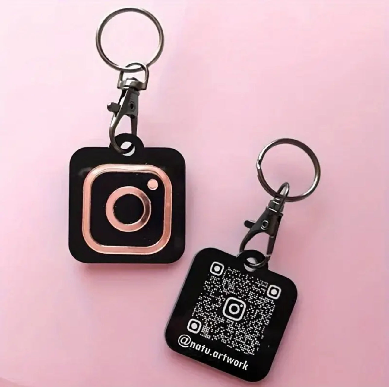 Instagram QR Code Keychains