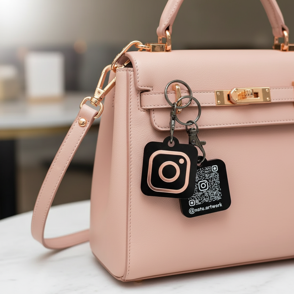 Instagram QR Code Keychains
