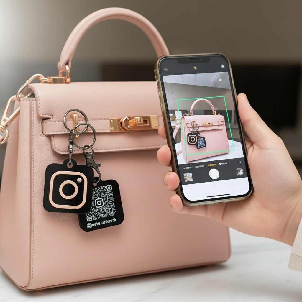 Instagram QR Code Keychains