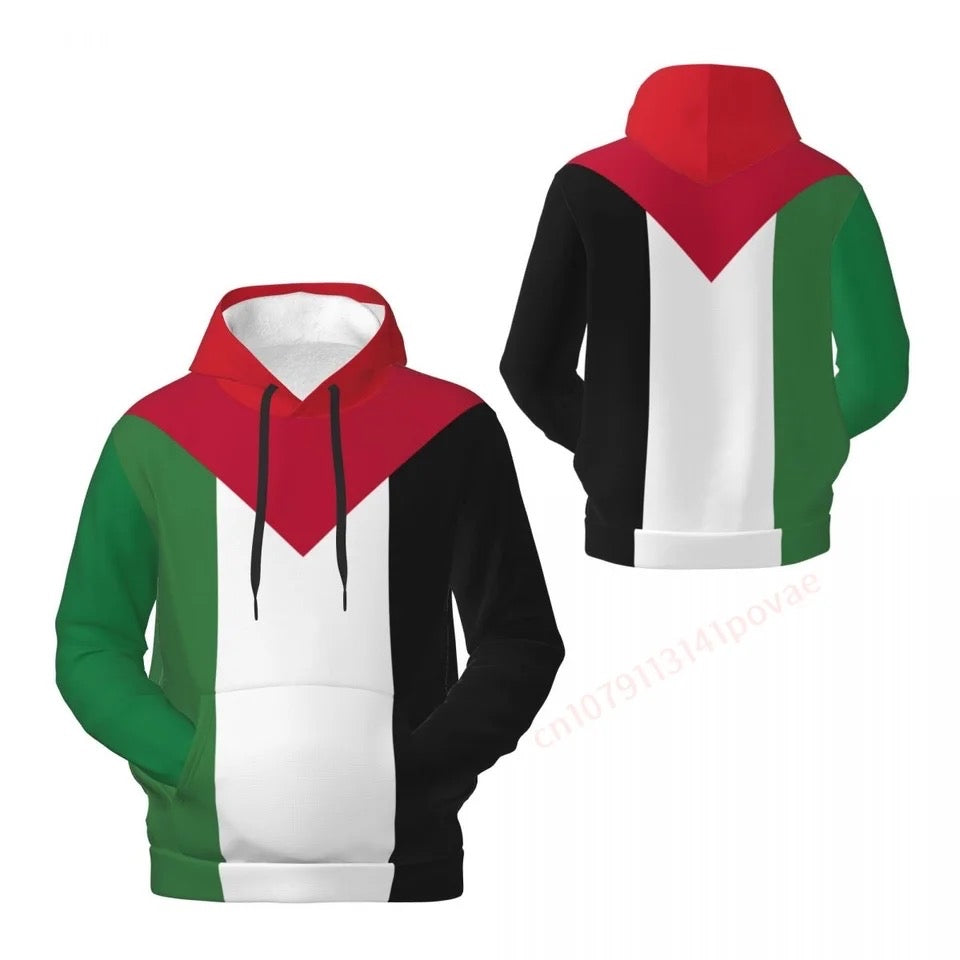 Palestine flag hoodie