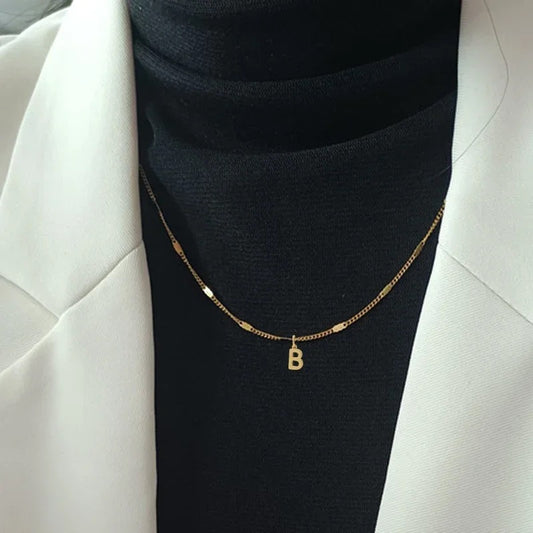 Letter initial with chain