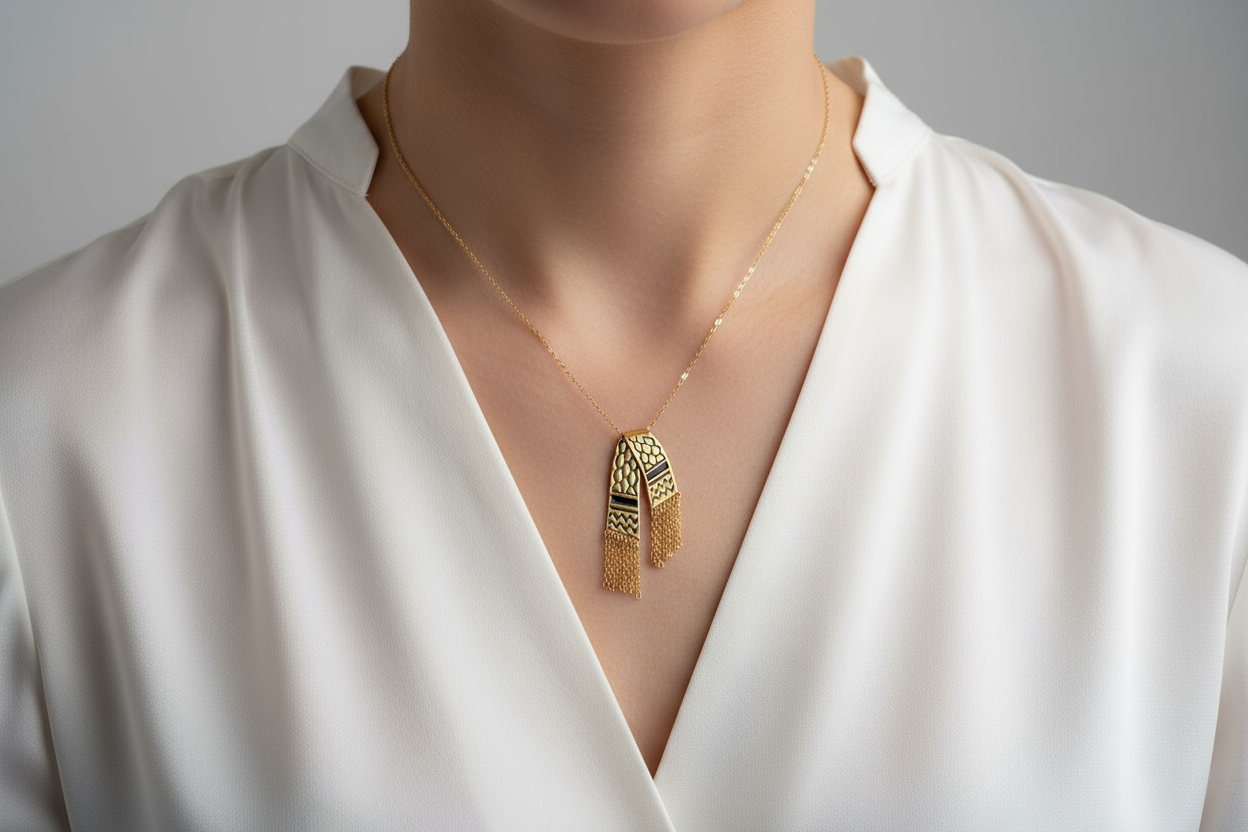 Keffiyeh scarf pendants