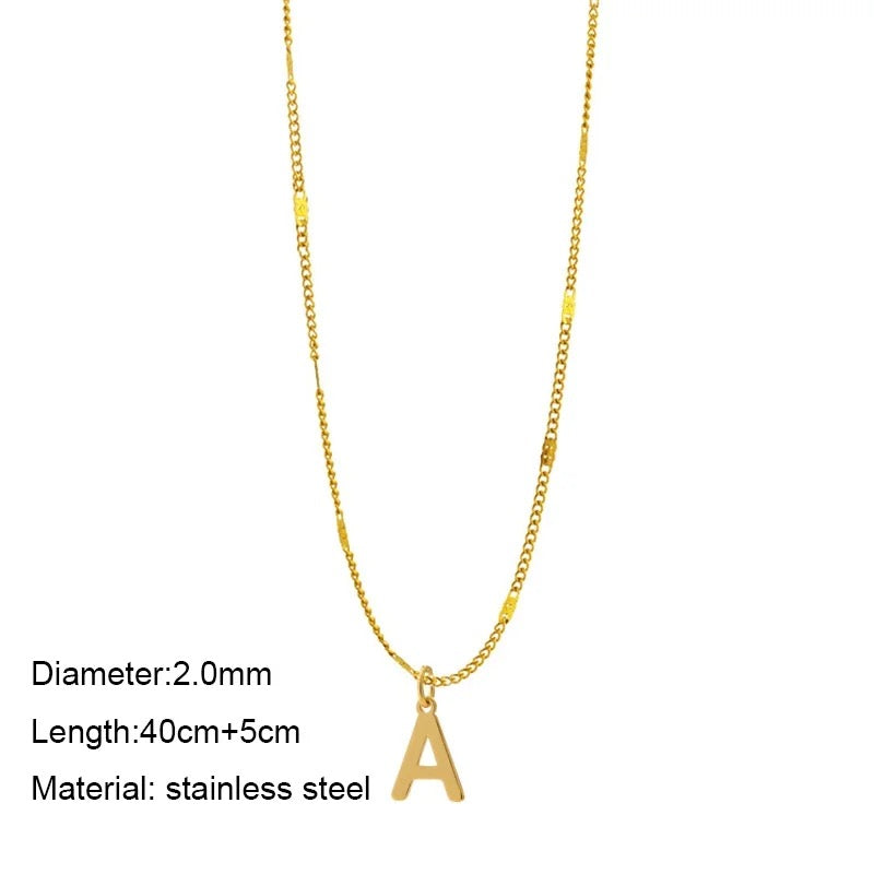 Letter initial with chain