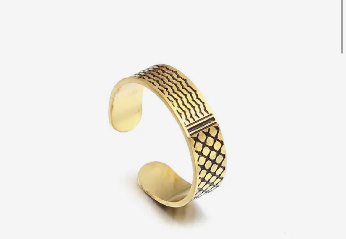 Keffiyeh Palestinian ring