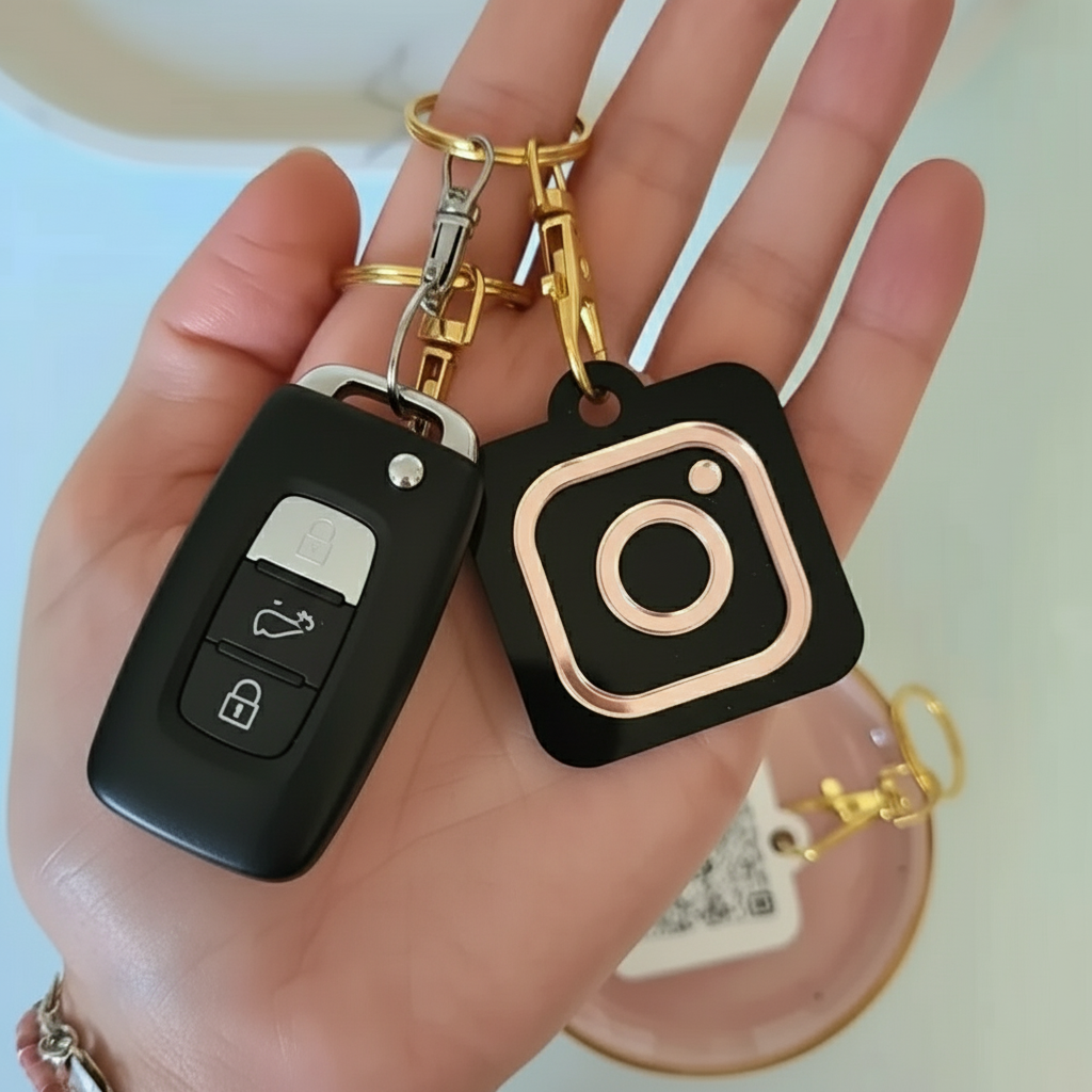 Instagram QR Code Keychains