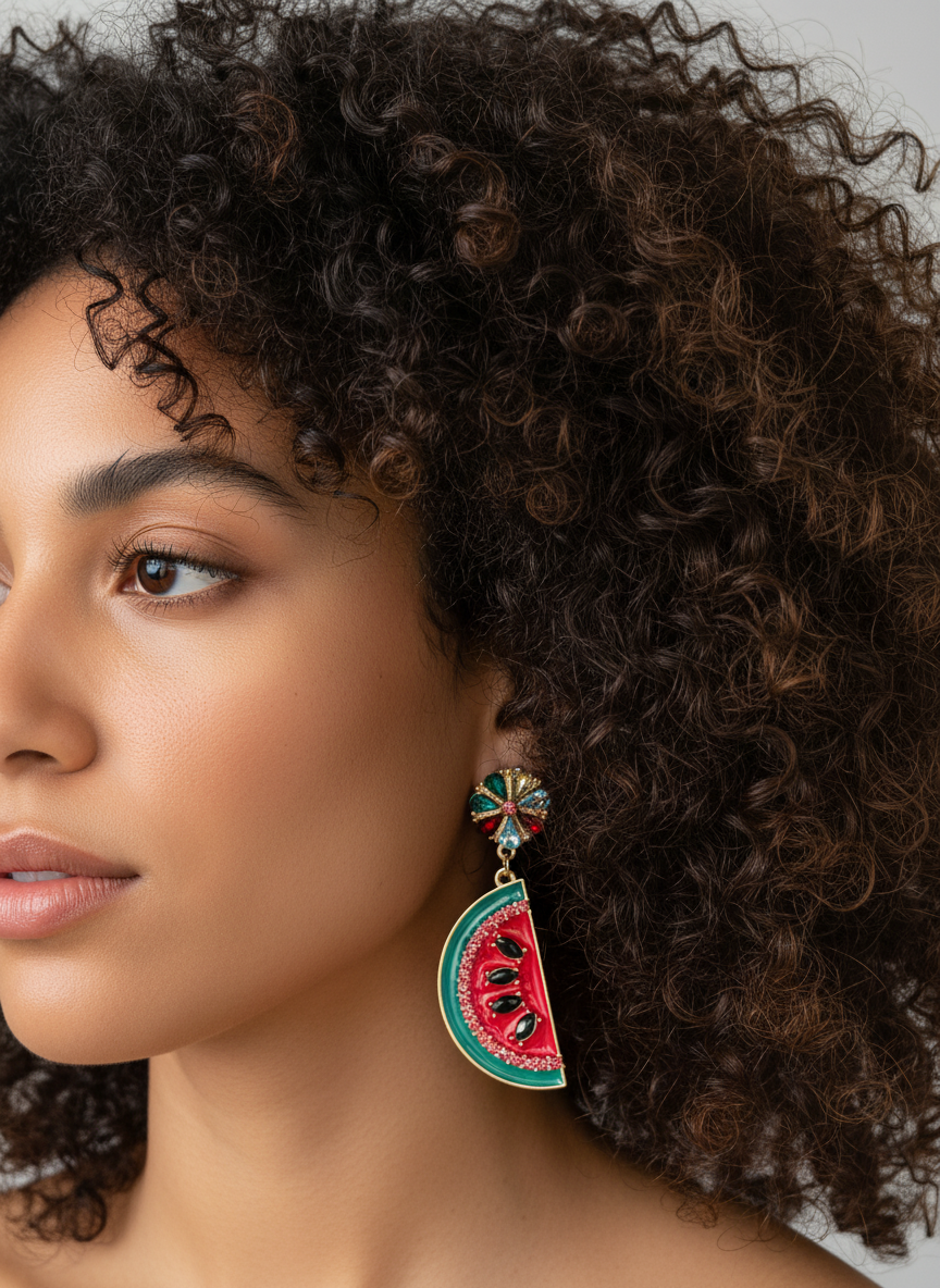 Watermelon Statement earrings