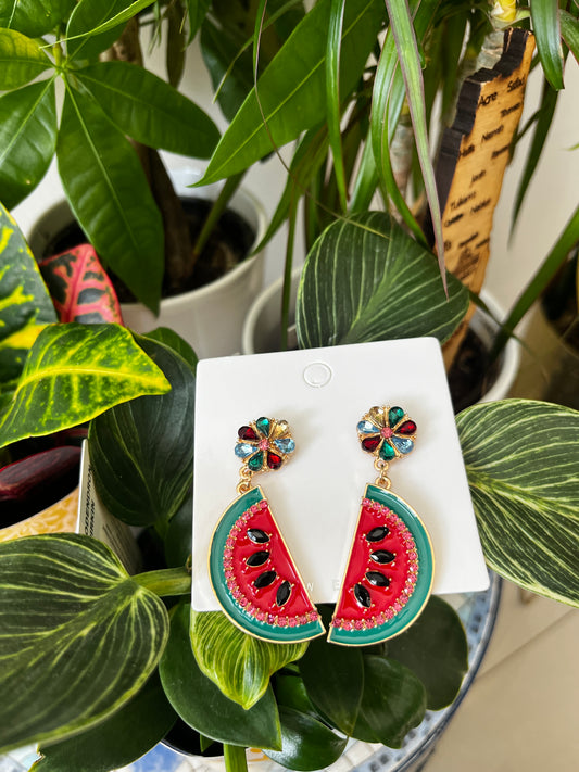 Watermelon Statement earrings