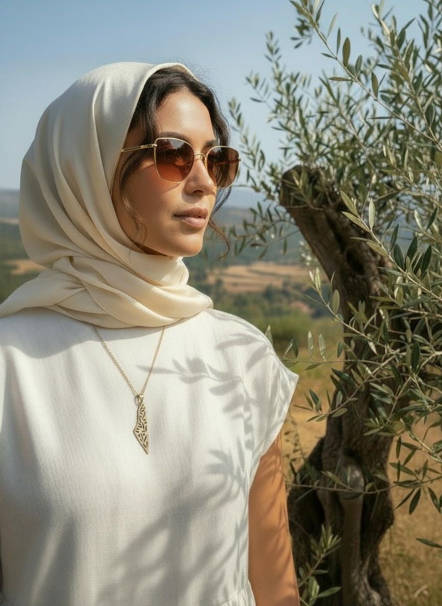 Olive leaf Palestine pendant