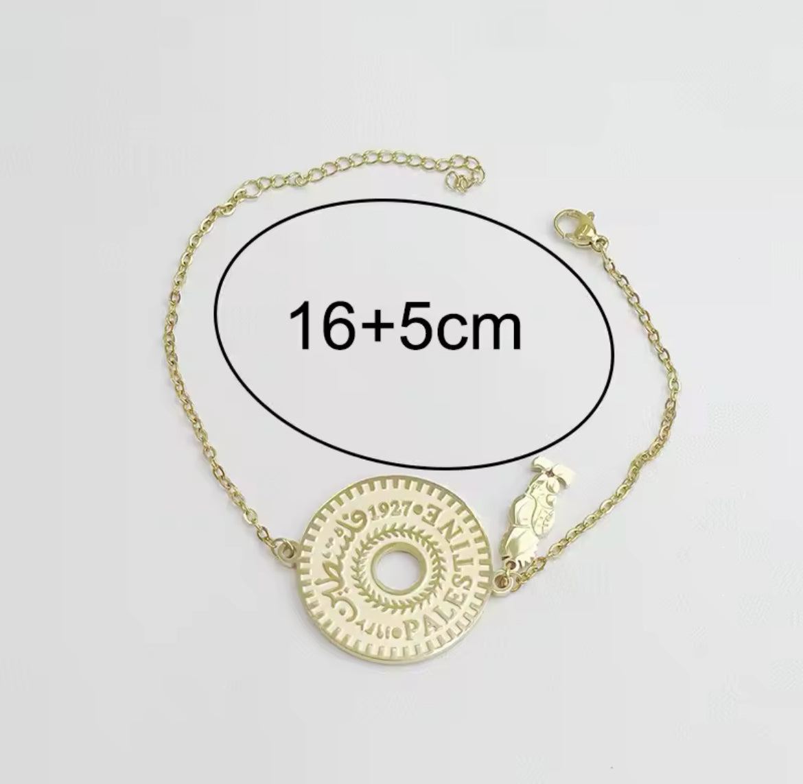 Palestine coin and handala charm
