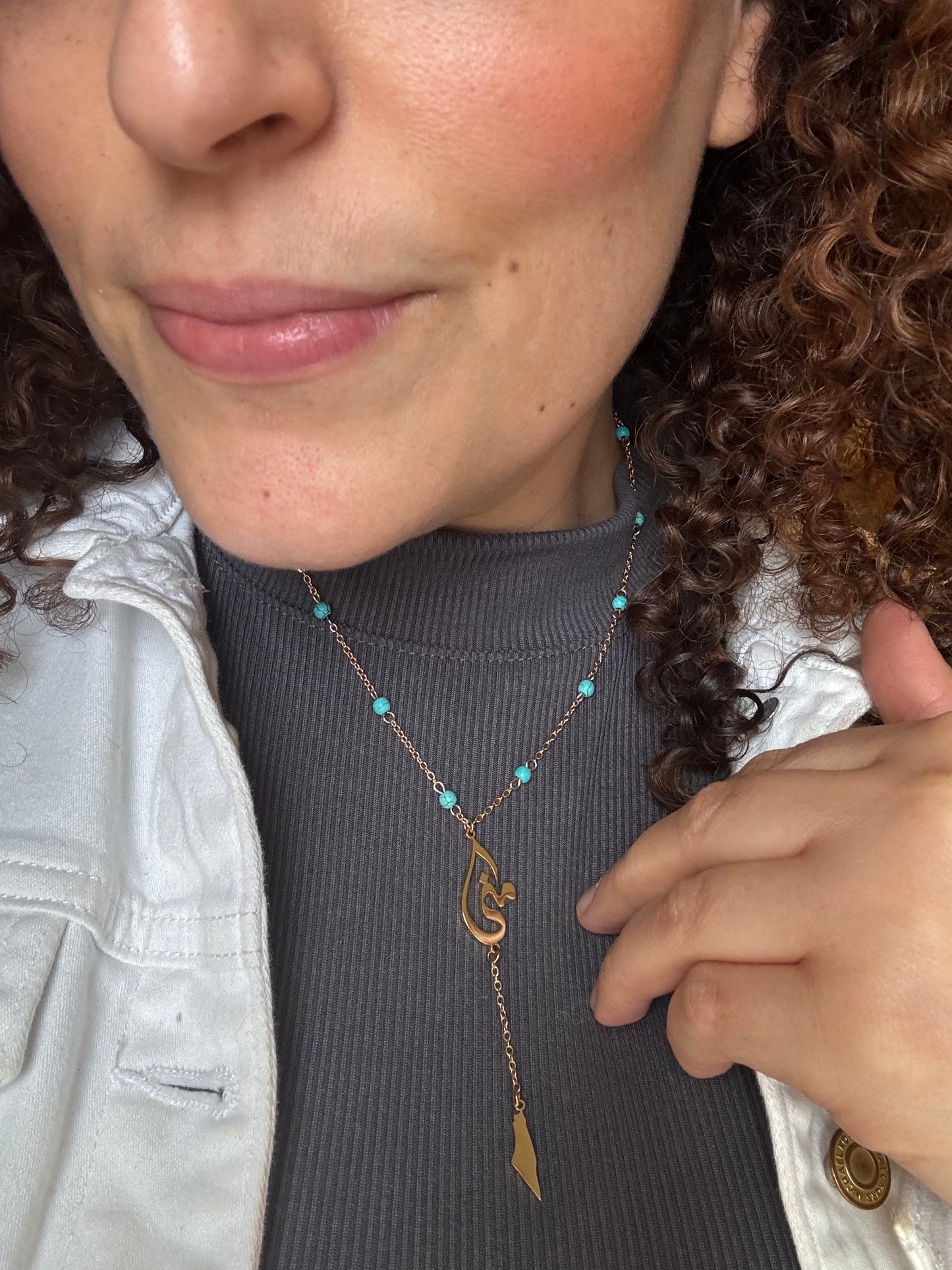 Rosary style custom Arabic Caligraphy necklace
