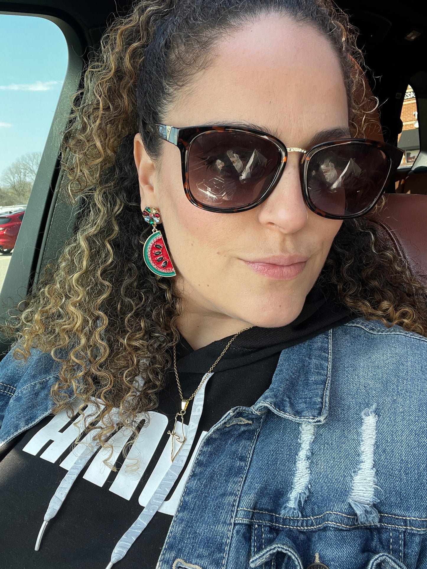 Watermelon Statement earrings