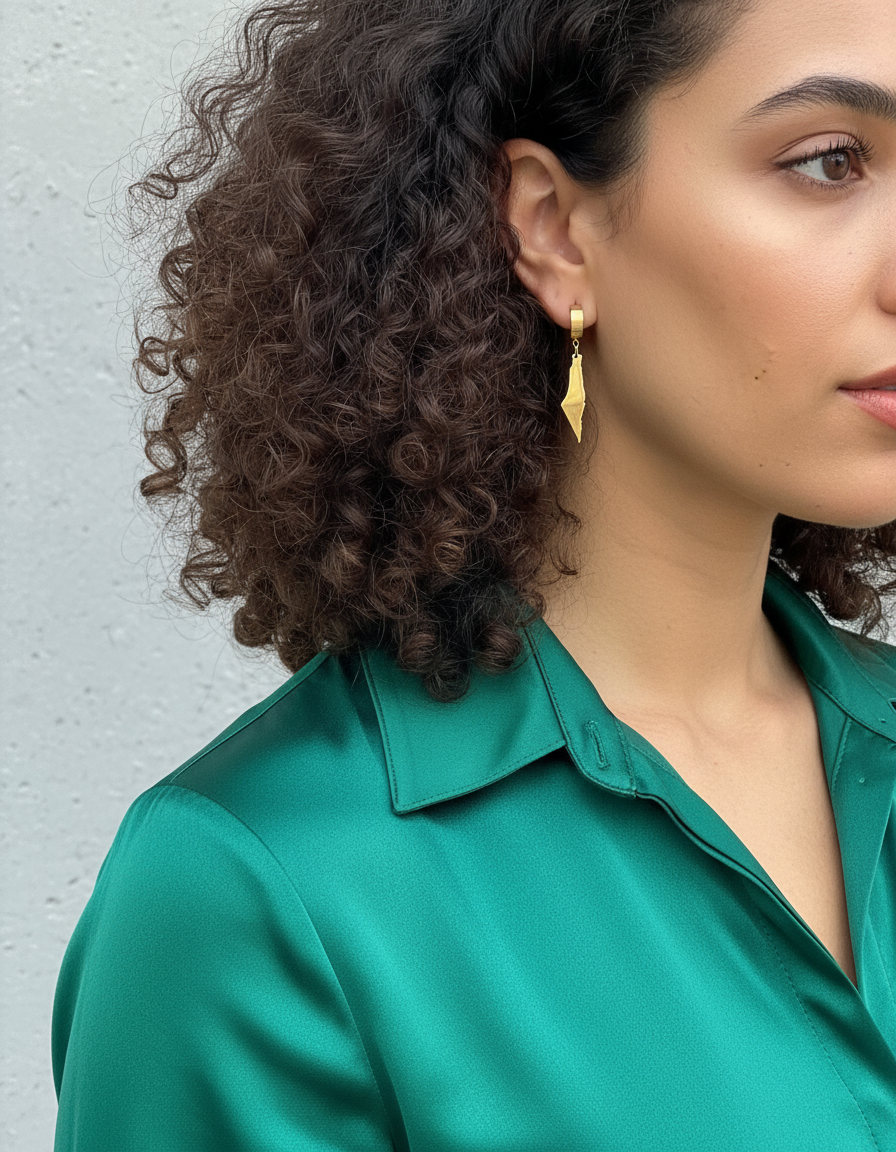 Palestine map drop earrings