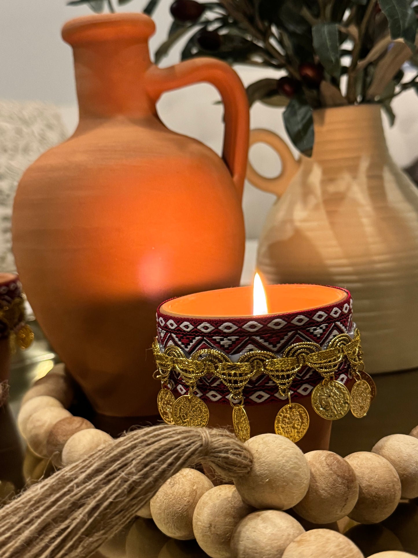 Coffee scented Arabic candles