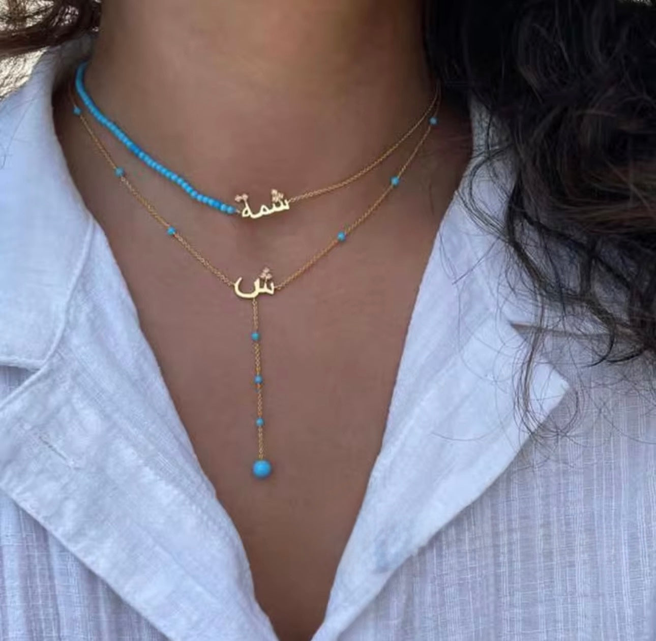 Turquoise Arabesque Necklace