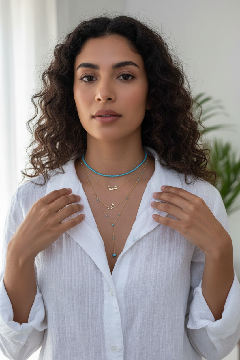 Turquoise Arabesque Necklace