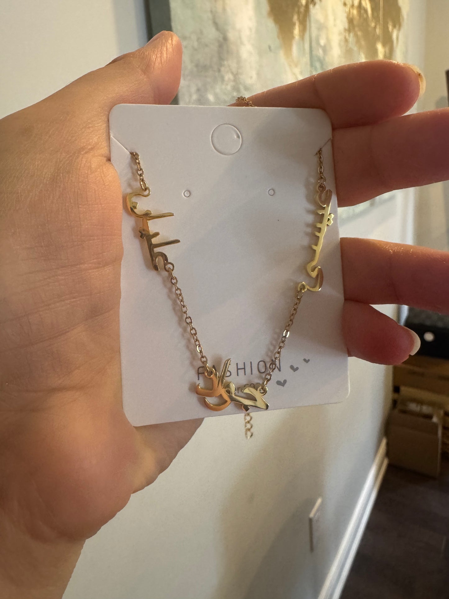 Multiple name necklace