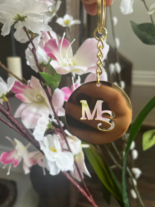 Large coin keychain customised