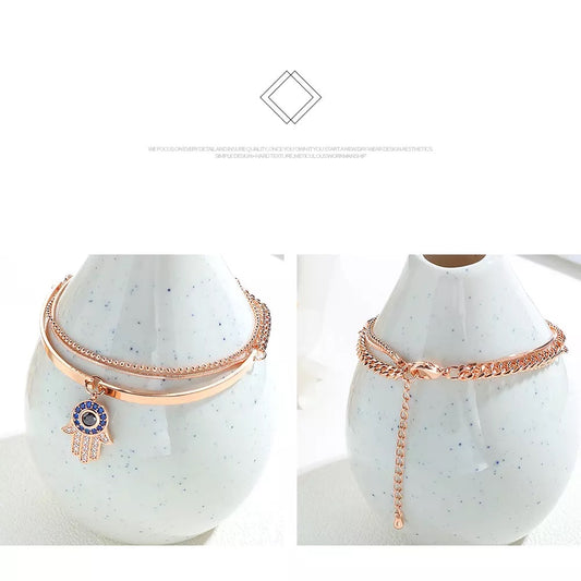 Hamza Hand braclet with crystals
