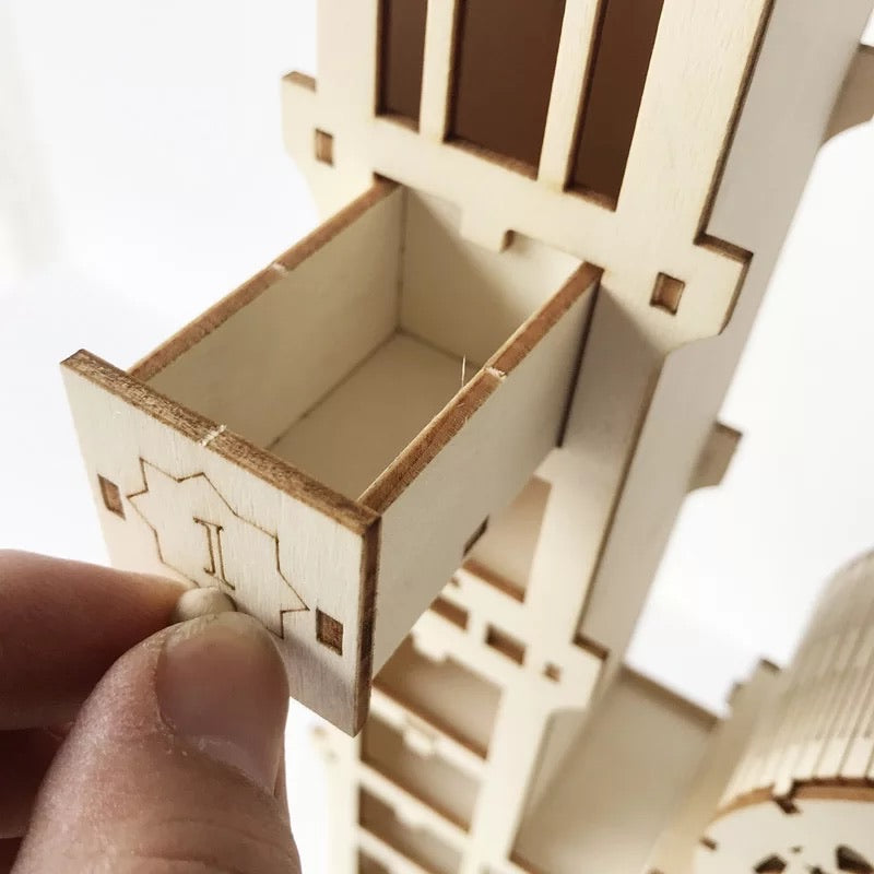 Ramadan wooden Advent countdown mosque calendar