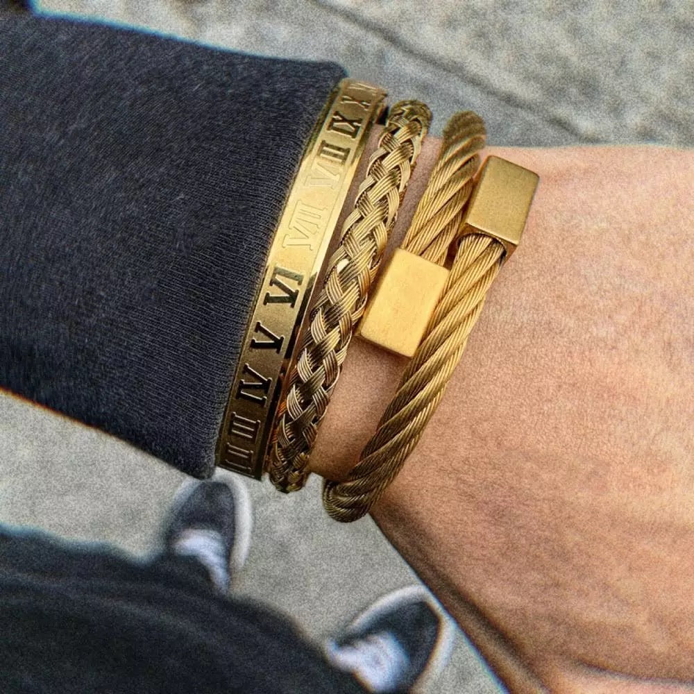 Men’s Luxury 3 piece bracelet