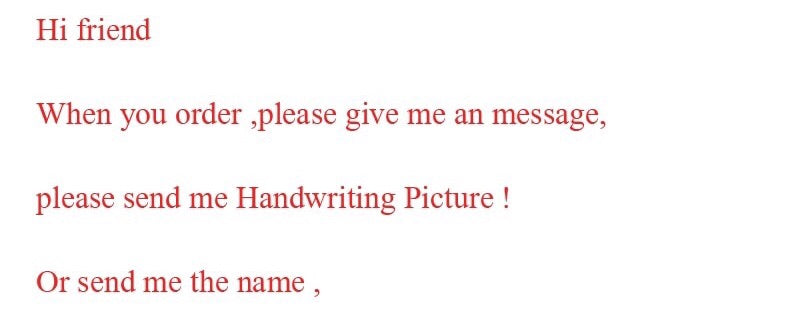 Hand written bracelet