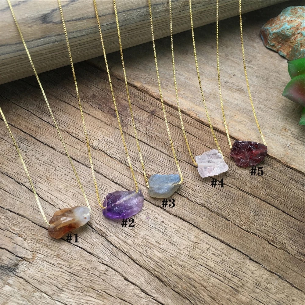 Amethyst natural stone pendants