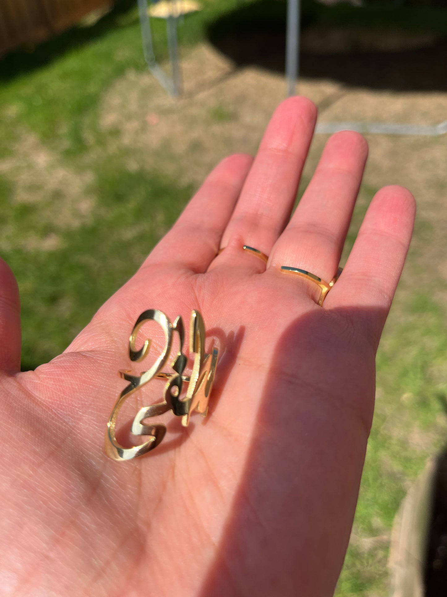 Customized Arabic Caligraphy Jewelry set