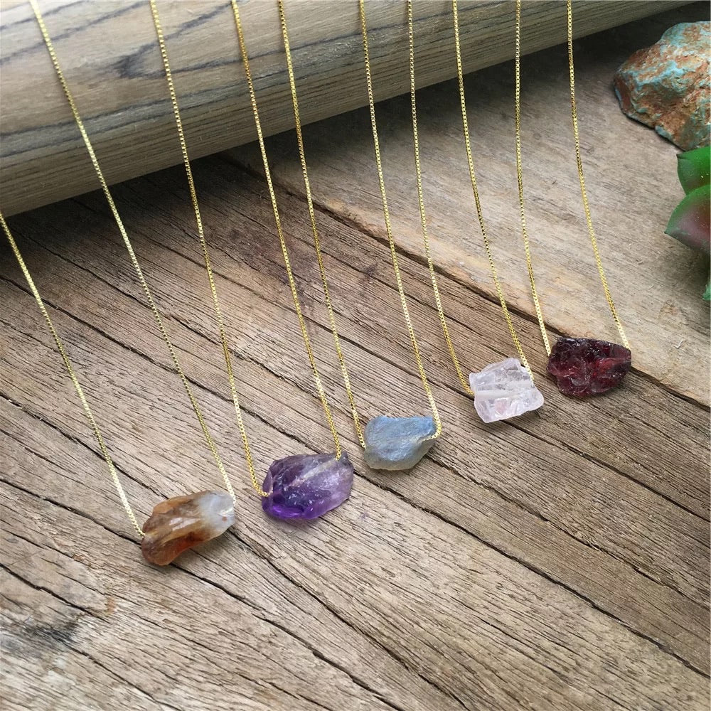 Amethyst natural stone pendants