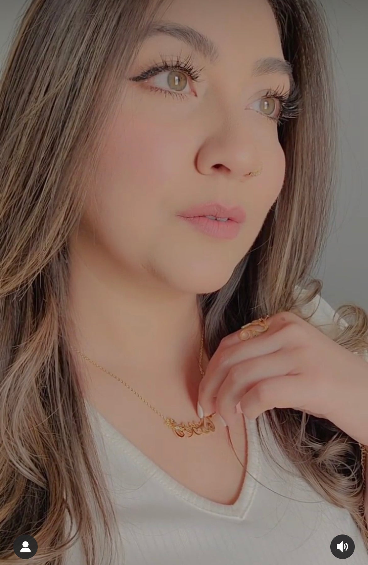 Customized Arabic Caligraphy Jewelry set