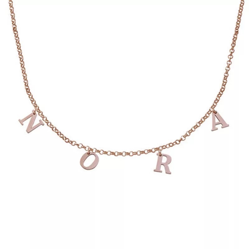 A-Z Custom charm letter choker
