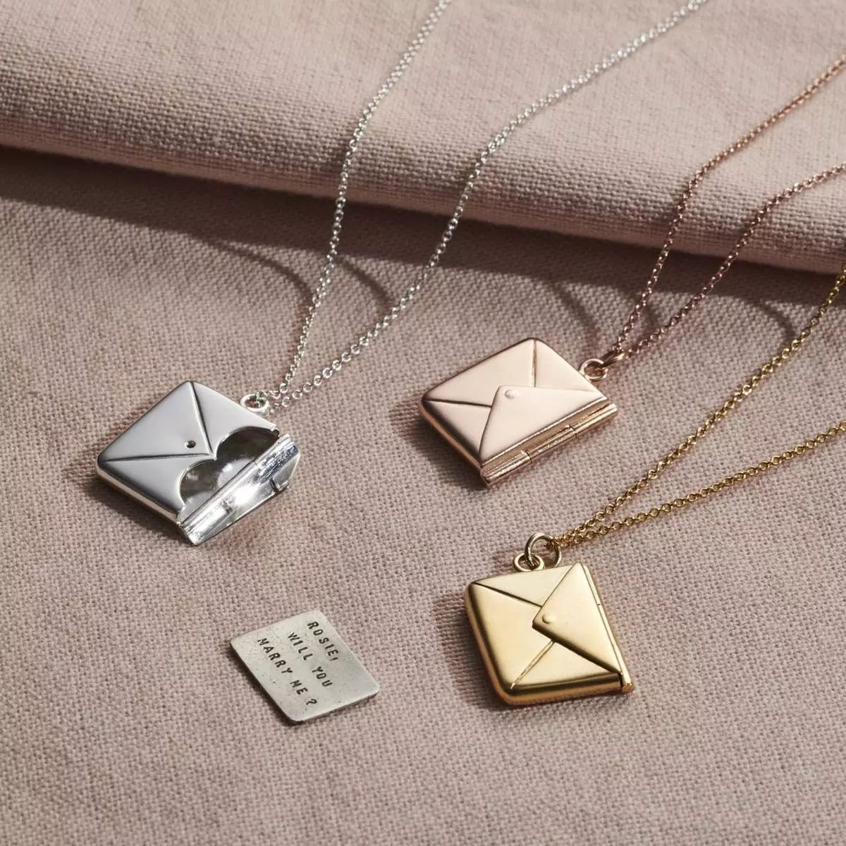 You’ve got mail message necklace sterling silver pendant