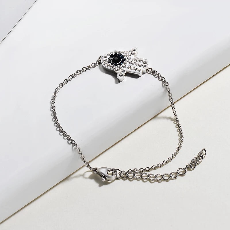 Hamza hand studded bracelet