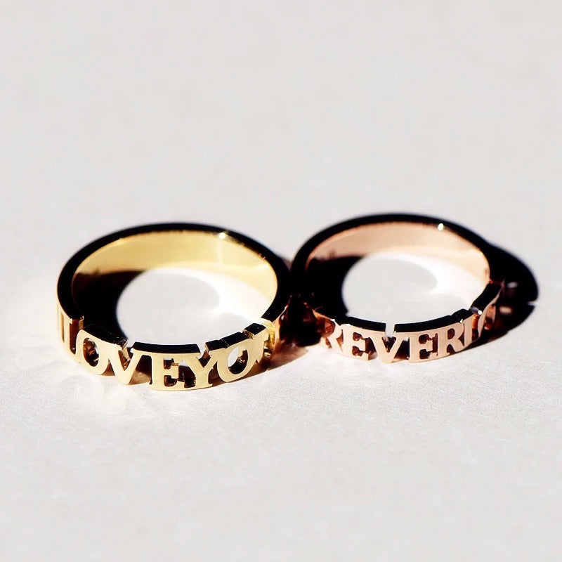 Laser cut custom ring