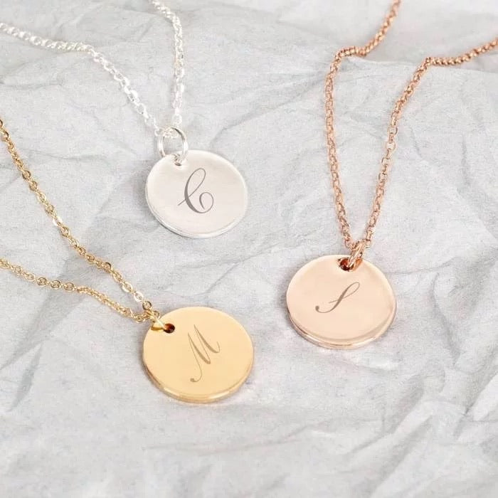 Coin pendant pendant with birthstone