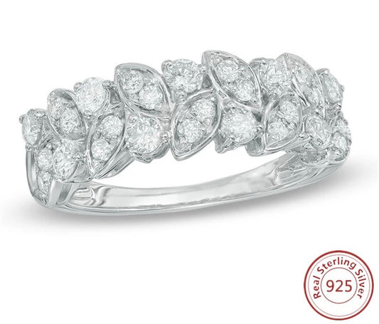 Sterling silver cubic zirconia ring