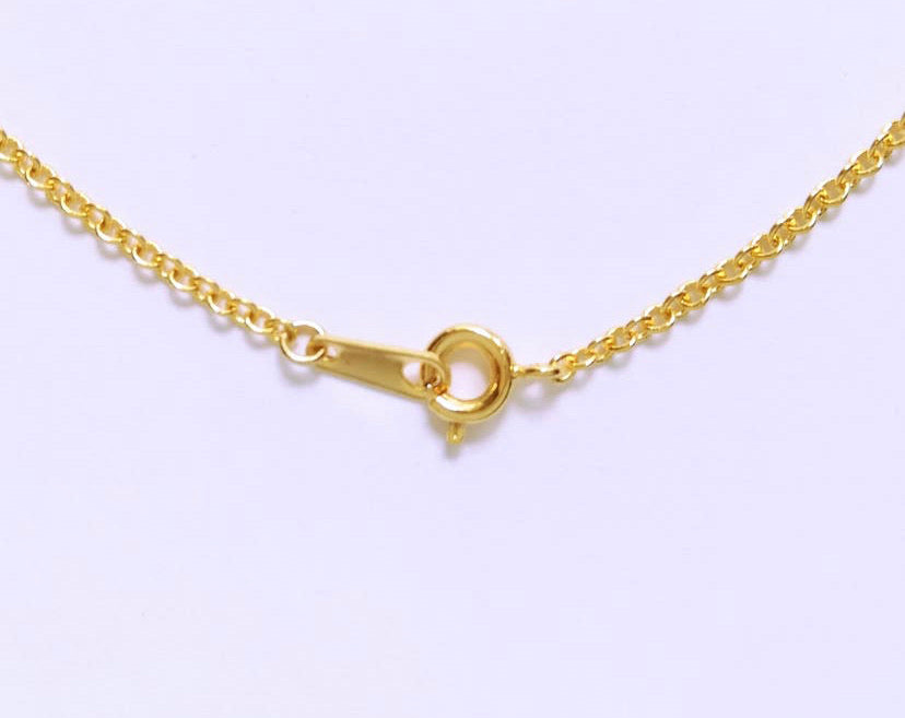 Arabic initial pendant with chain