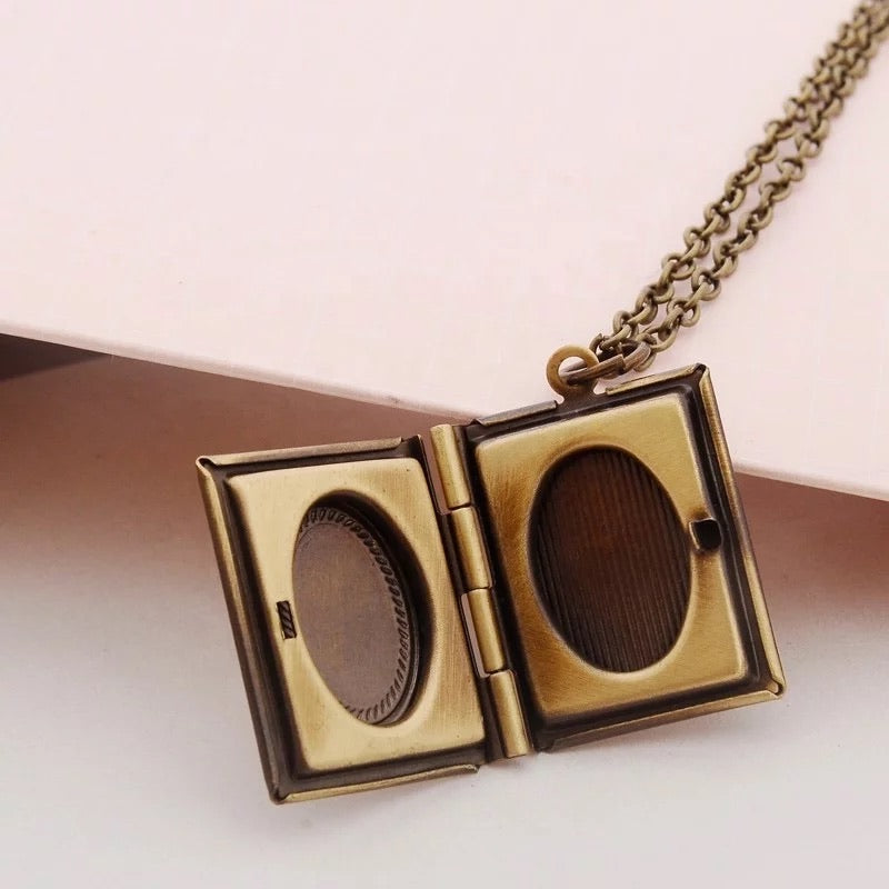 Fairy tale book locket & chain