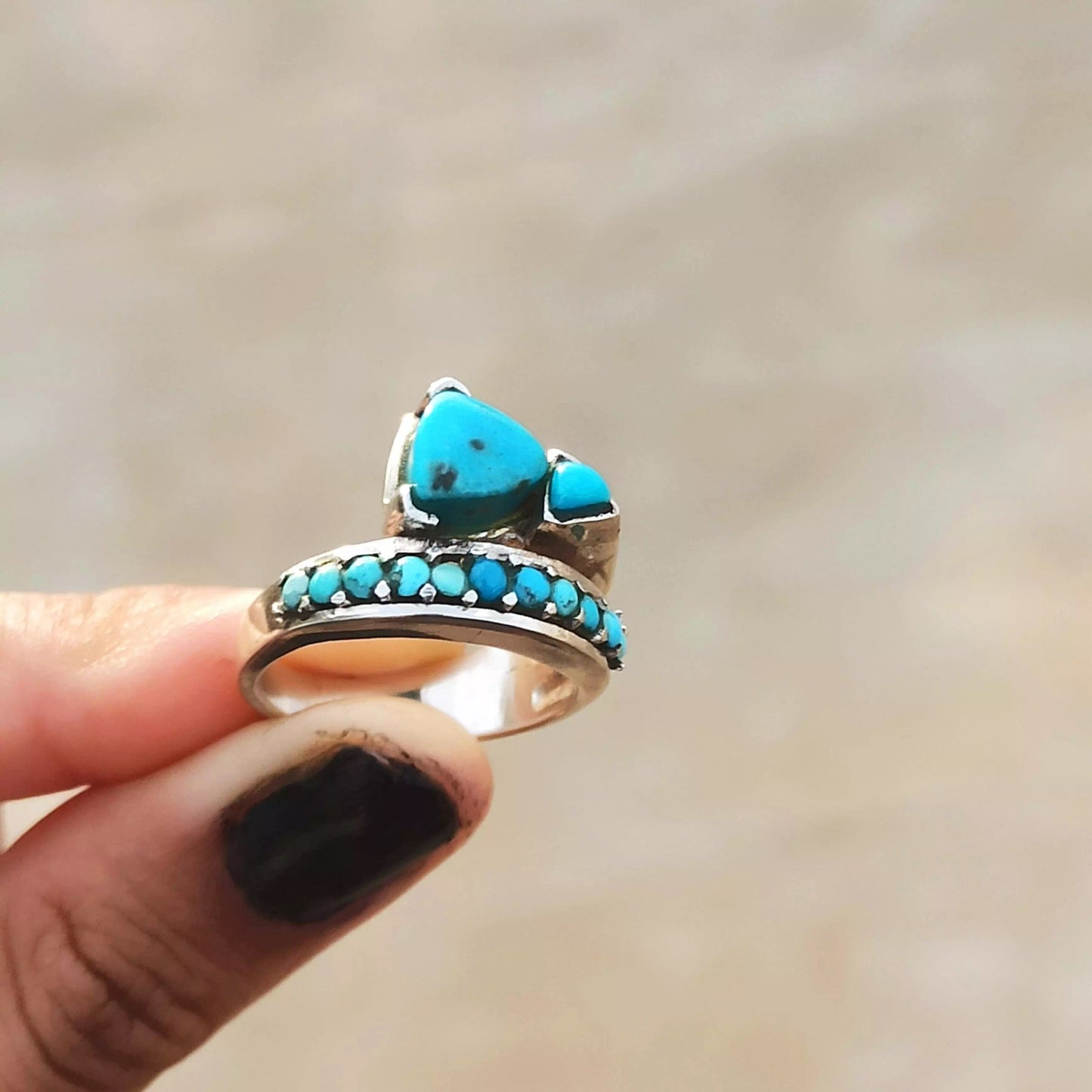 Torquize & sterling ring