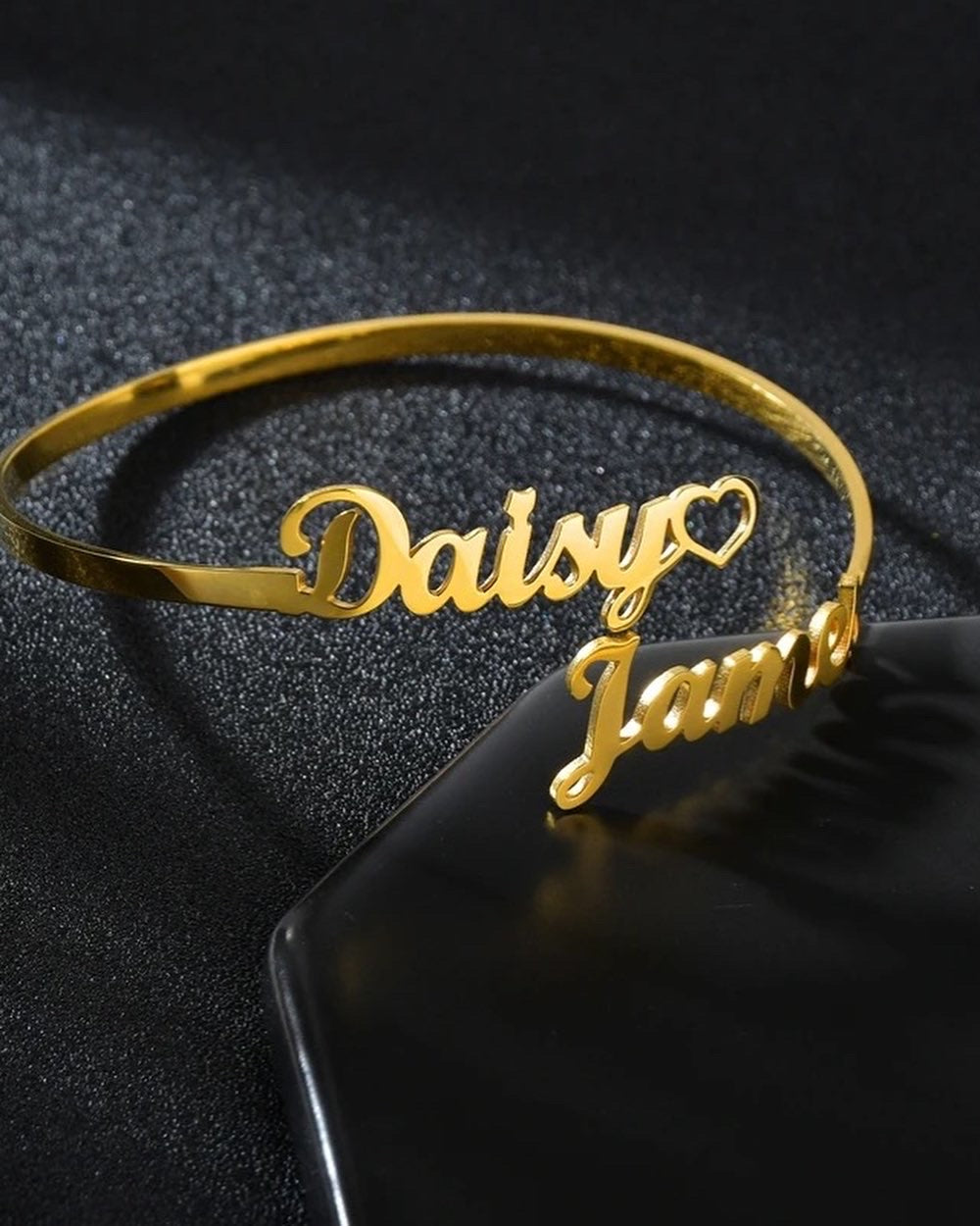 Custom name bangle bracelet